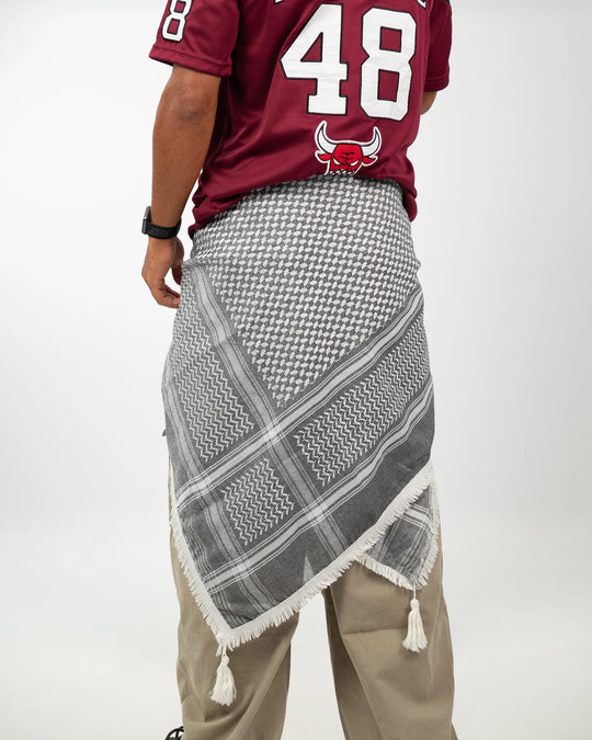 Premium Silver Palestinian Kuffiyeh