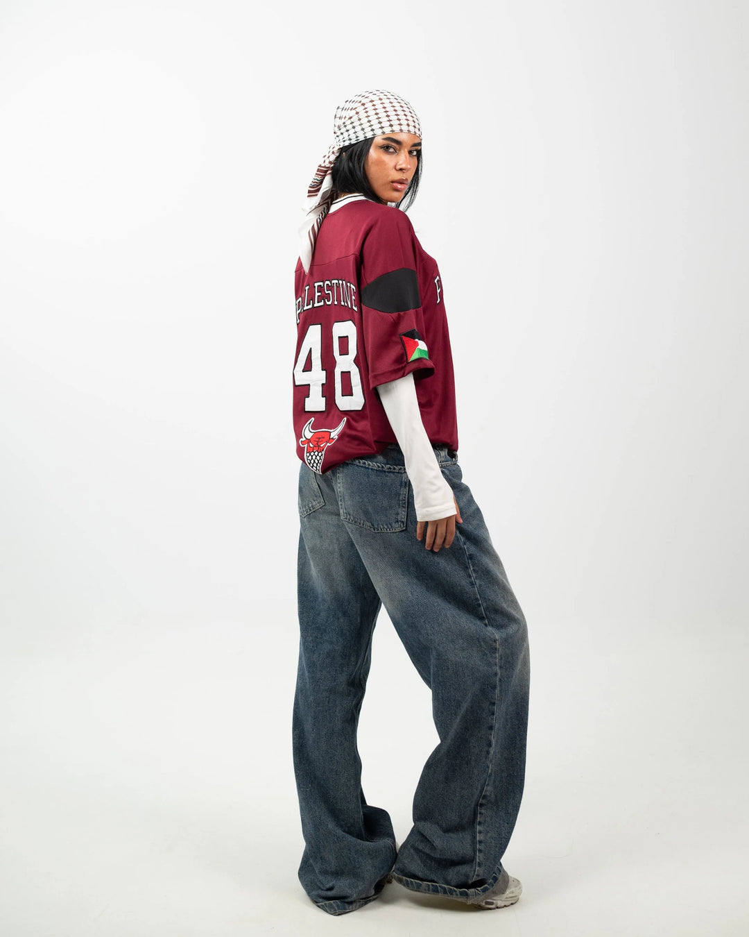 Palestine 48 Game Jersey — Burgundy