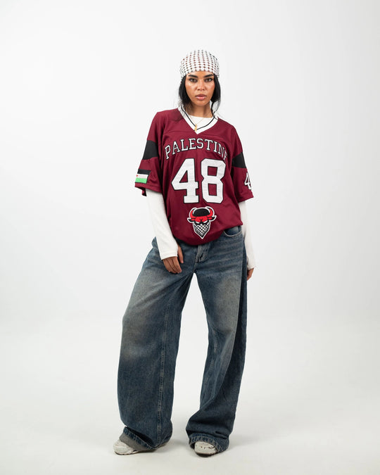 Palestine 48 Game Jersey — Burgundy