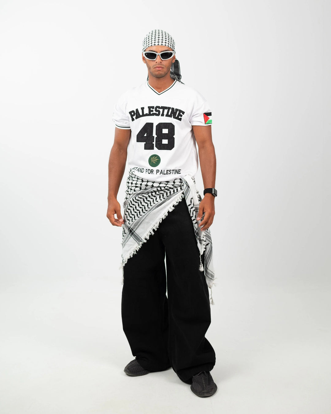 Olive Roots — 48 Game Jersey — Black & White