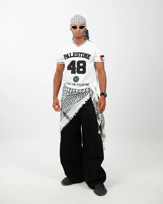 Olive Roots — 48 Game Jersey — Black & White