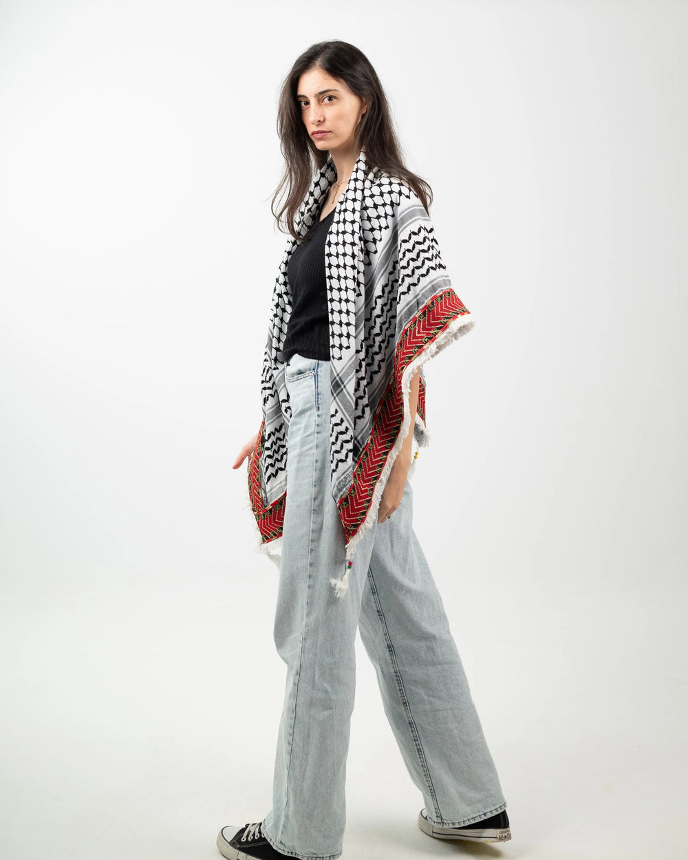The Road Home — Tatreez-Stripe Kuffiyeh