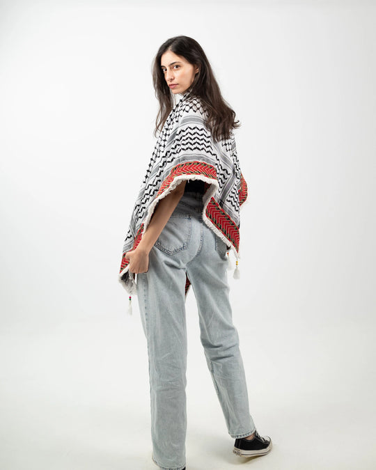The Road Home — Tatreez-Stripe Kuffiyeh