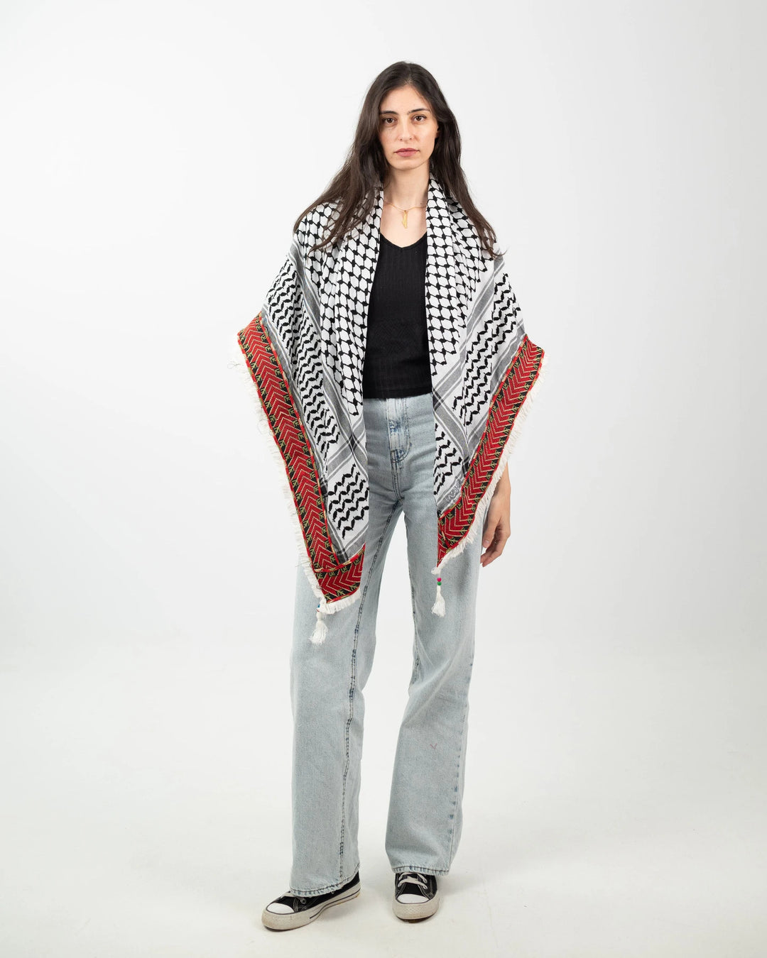 The Road Home — Tatreez-Stripe Kuffiyeh