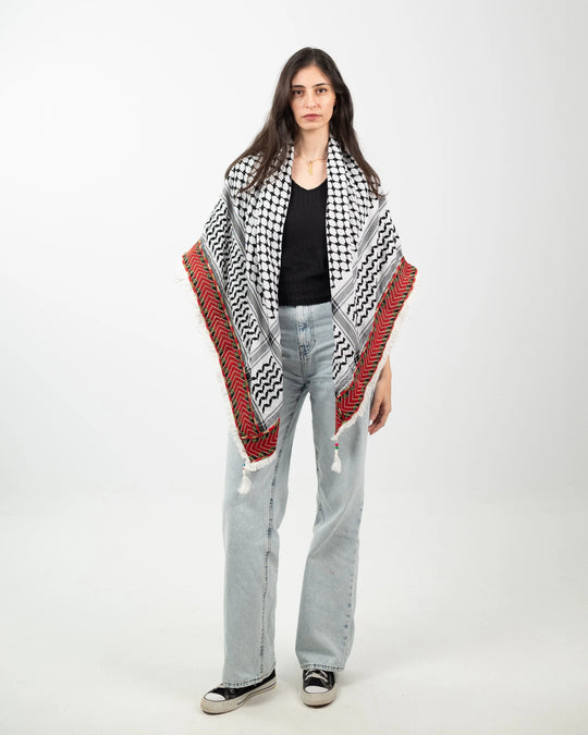 The Road Home — Tatreez-Stripe Kuffiyeh