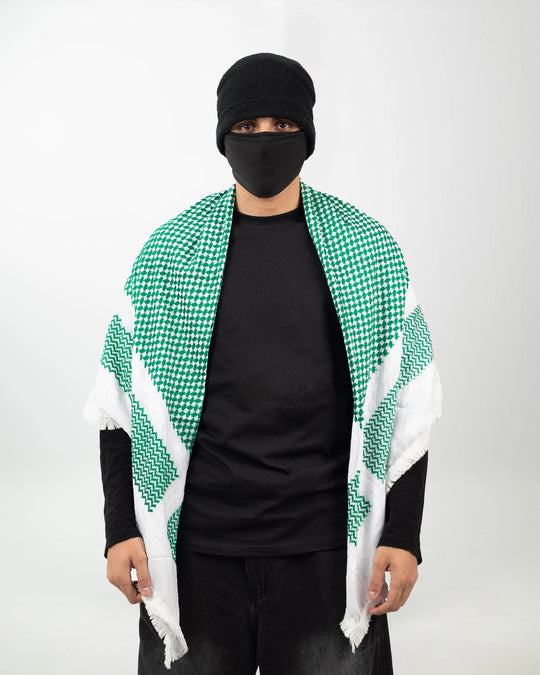 Green Premium Palestinian Kuffiyeh