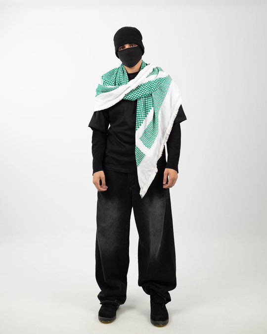 Green Premium Palestinian Kuffiyeh