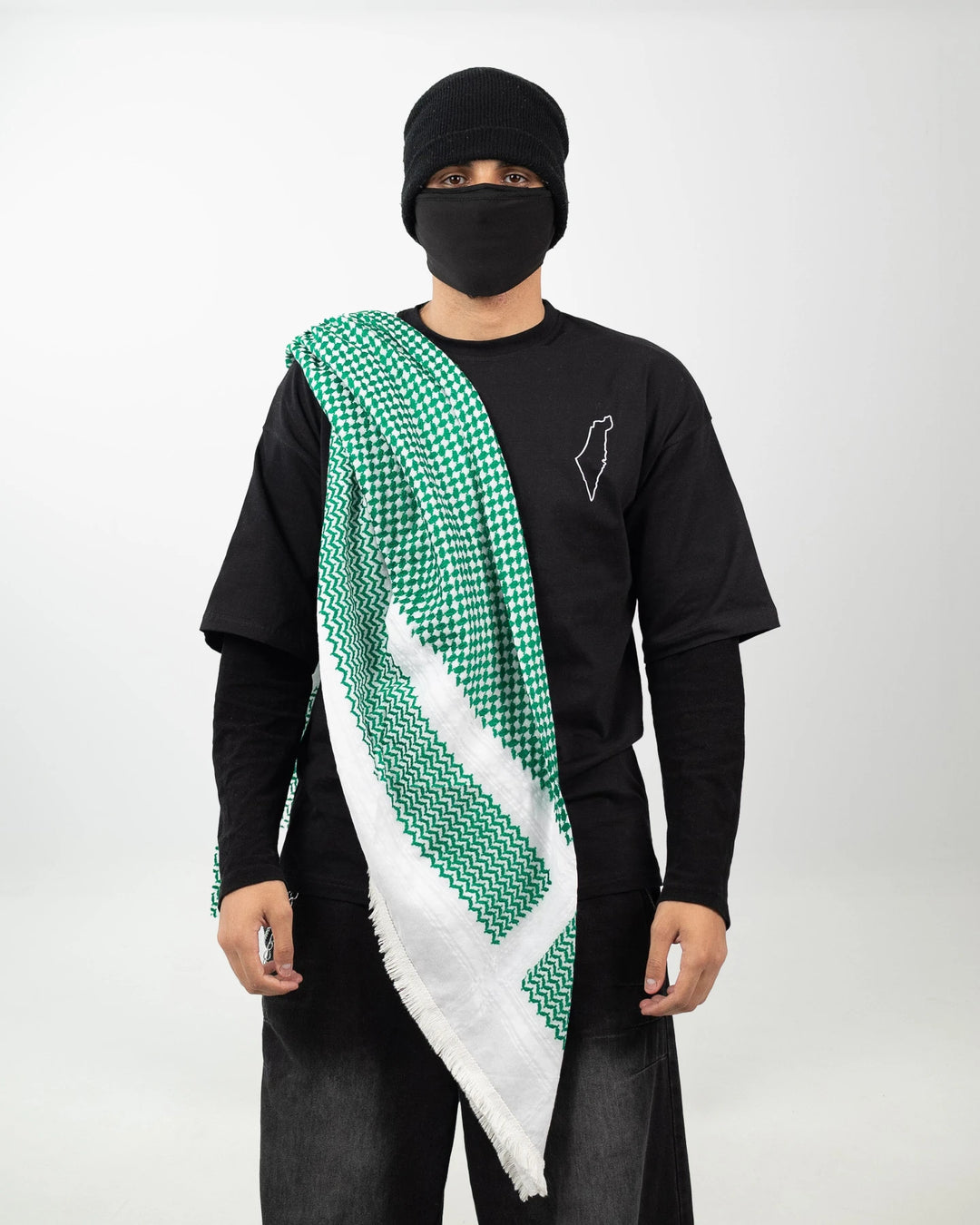 Green Premium Palestinian Kuffiyeh