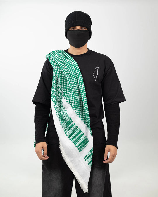 Green Premium Palestinian Kuffiyeh