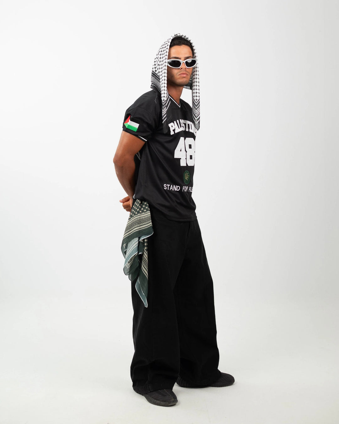 Olive Roots — 48 Game Jersey — Black & White