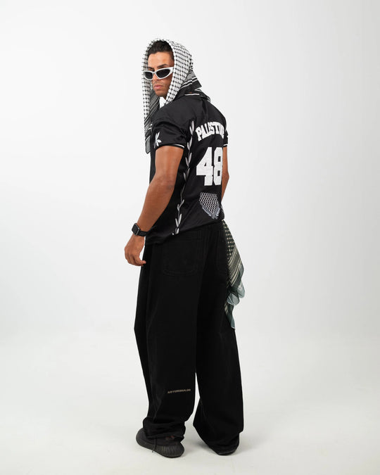 Olive Roots — 48 Game Jersey — Black & White