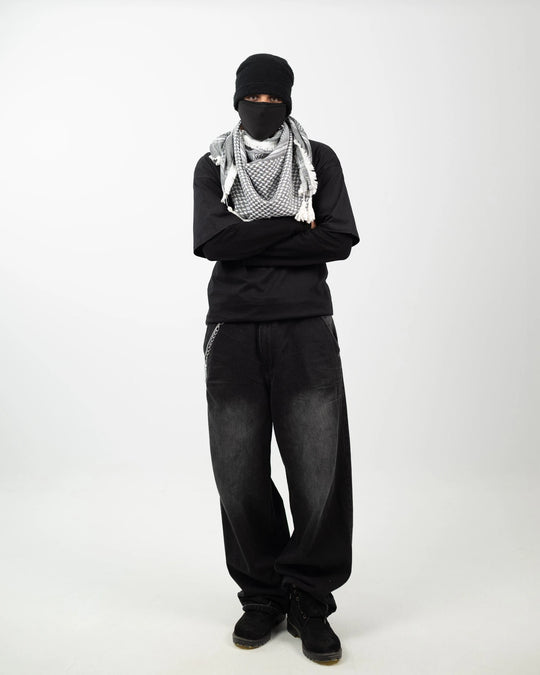 Premium Silver Palestinian Kuffiyeh