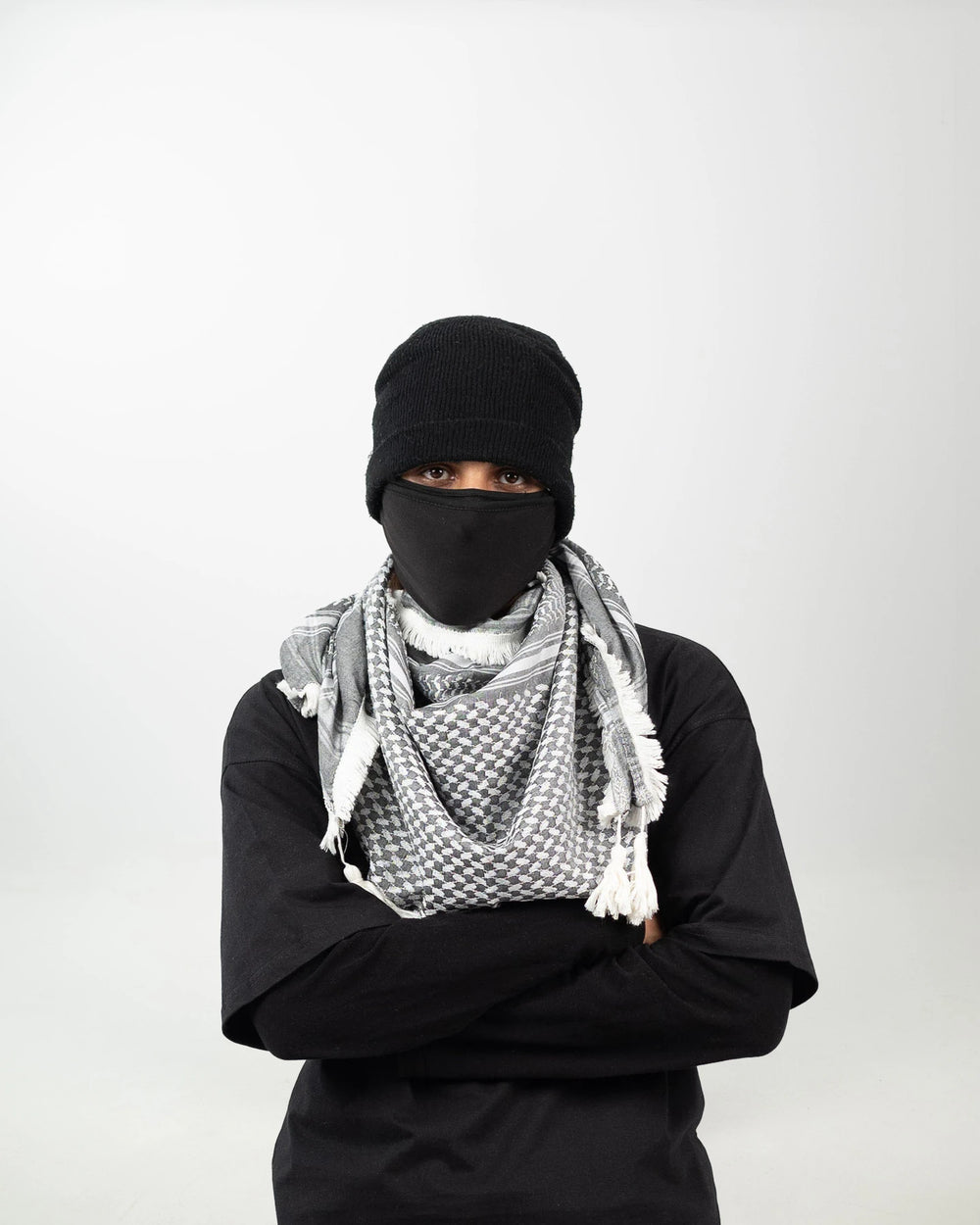 Premium Silver Palestinian Kuffiyeh