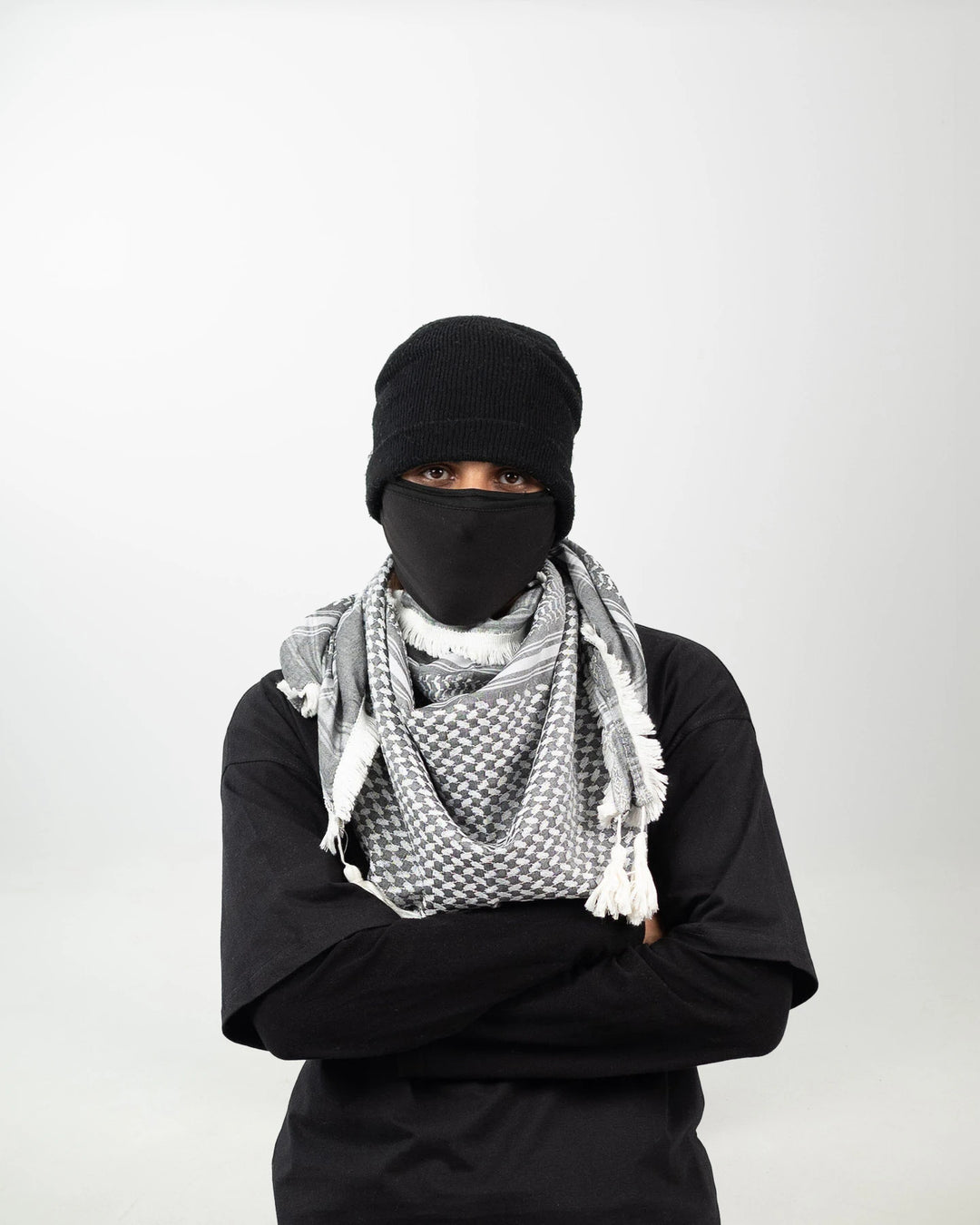 Premium Silver Palestinian Kuffiyeh