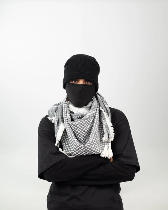 Premium Silver Palestinian Kuffiyeh