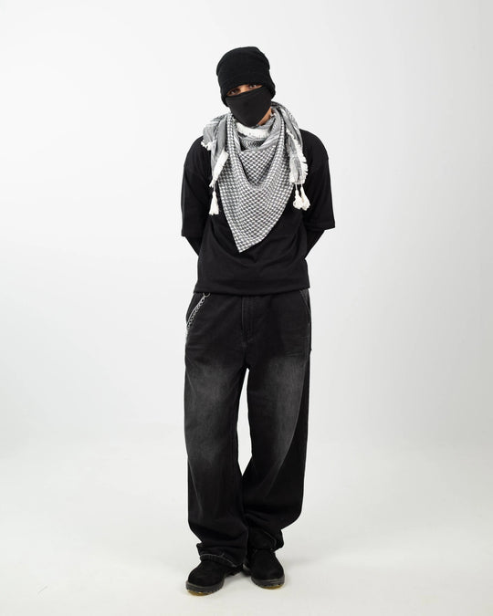 Premium Silver Palestinian Kuffiyeh