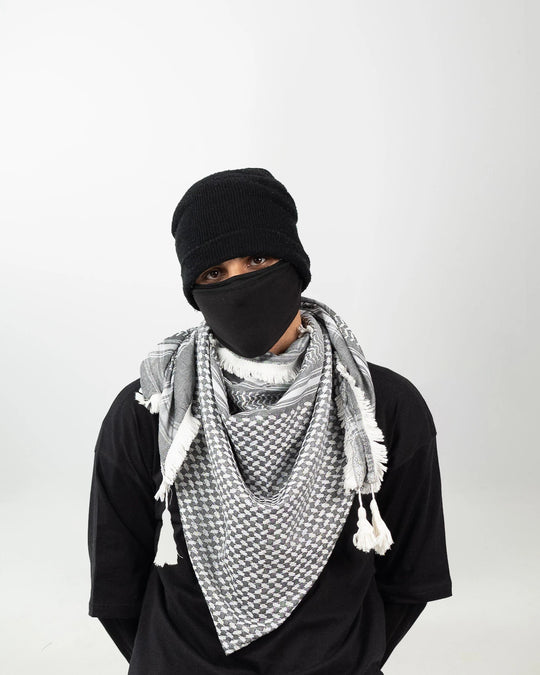 Premium Silver Palestinian Kuffiyeh