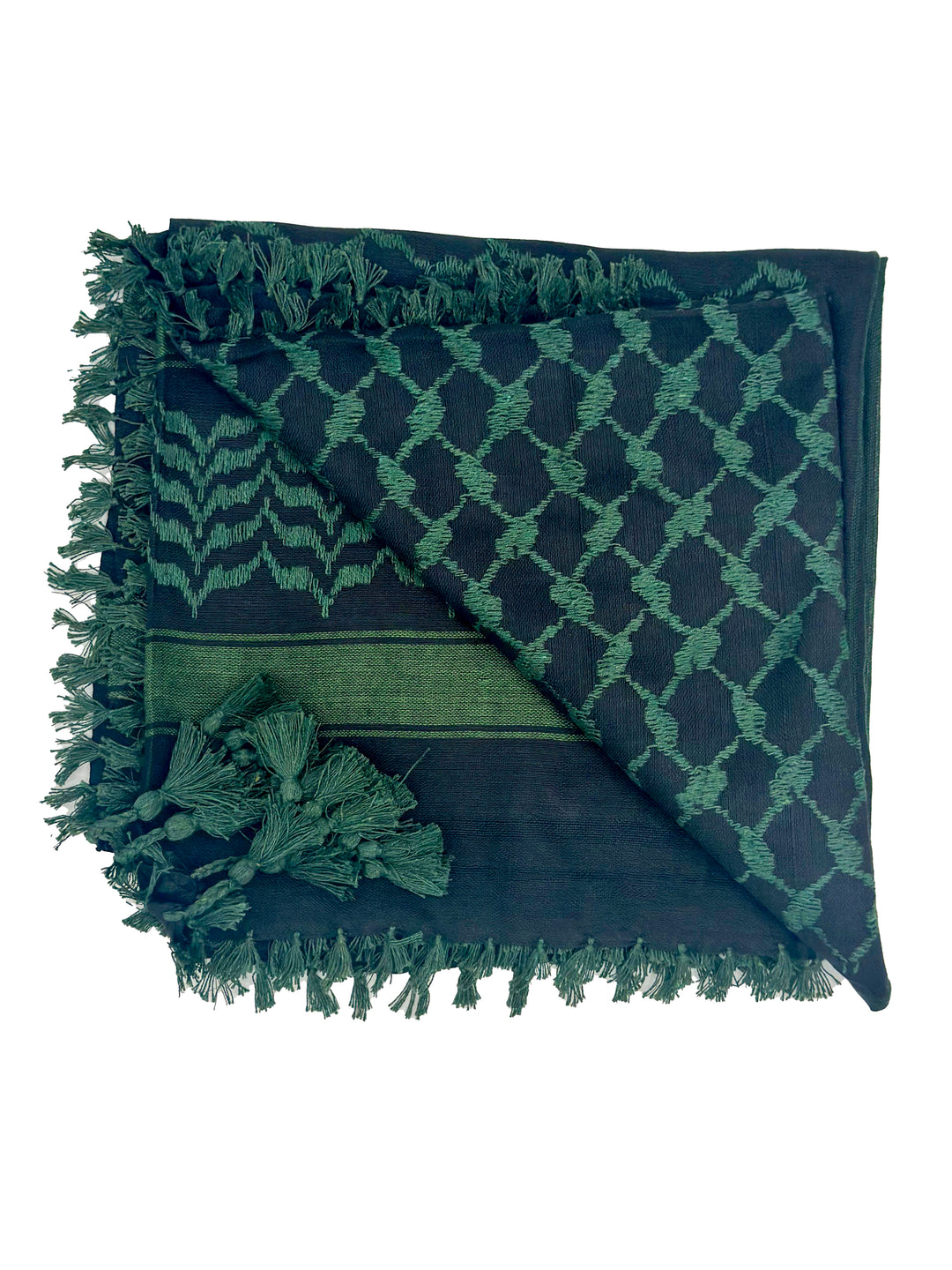 Dark Green X Black: Timeless Palestinian Kuffiyeh