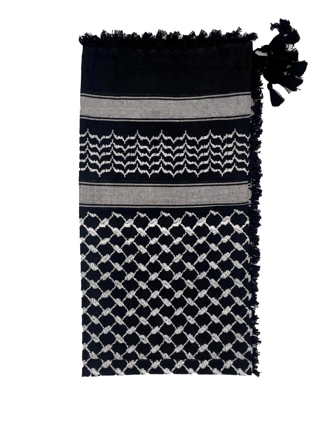 Authentic Ice White X Black Palestinian Kuffiyeh