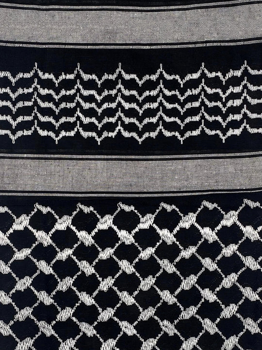 Authentic Ice White X Black Palestinian Kuffiyeh