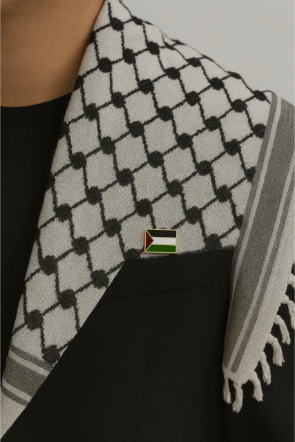 Palestine Flag Pin (Stainless Steel)