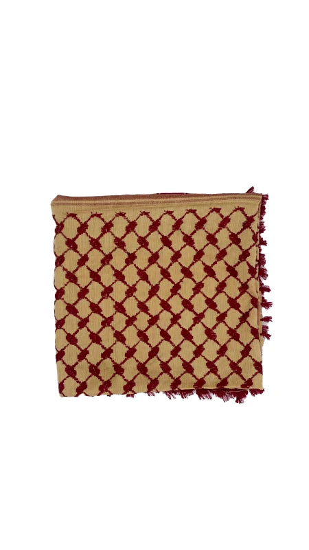 Desert X Dark Red Palestinian Keffiyeh