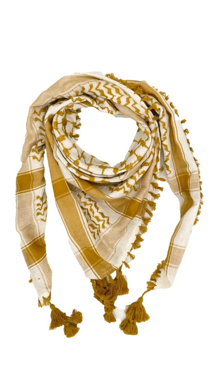 White X Cumin Palestinian Keffiyeh