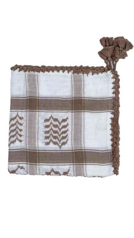 White X Café Palestinian Keffiyeh
