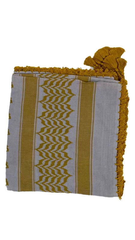 Silver X Cumin Palestinian Keffiyeh