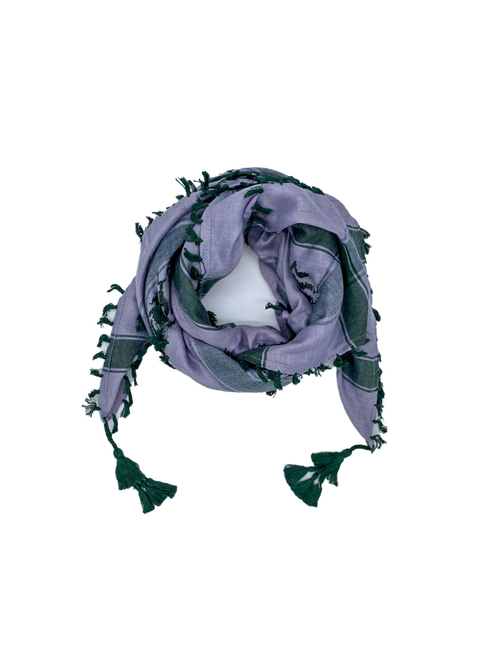 Light Purple X Green Palestinian Keffiyeh