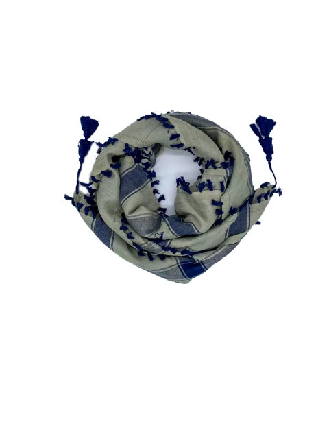 Olive X Navy Palestinian Keffiyeh